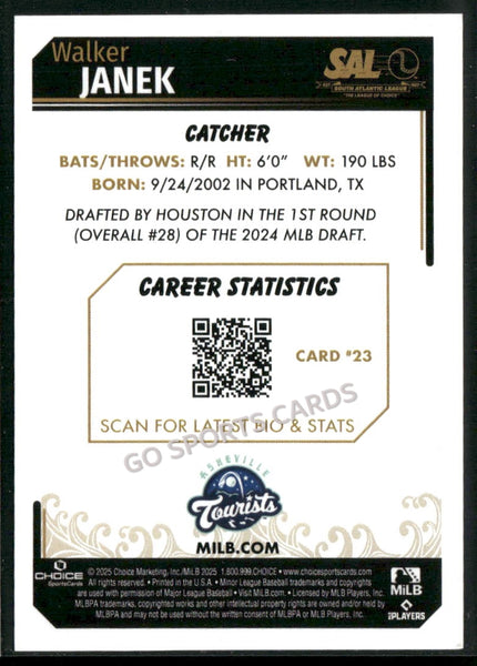 2025 South Atlantic League Top Prospects SAL Walker Janek