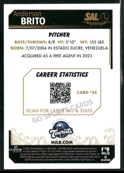 2025 South Atlantic League Top Prospects SAL Anderson Brito