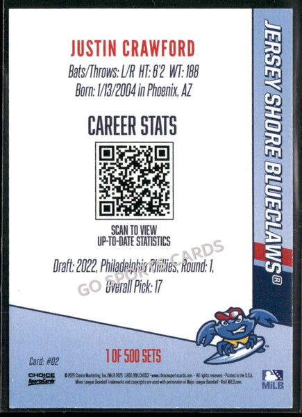 2025 Jersey Shore BlueClaws Top Prospects Justin Crawford