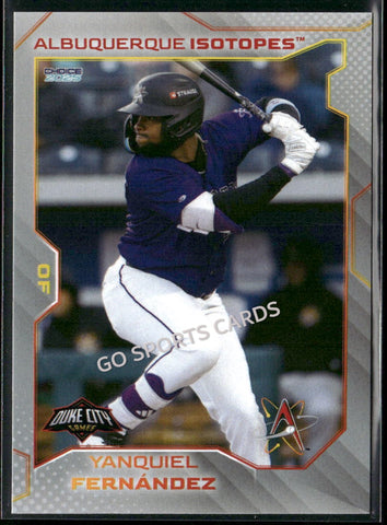 2025 Albuquerque Isotopes Yanquiel Fernandez