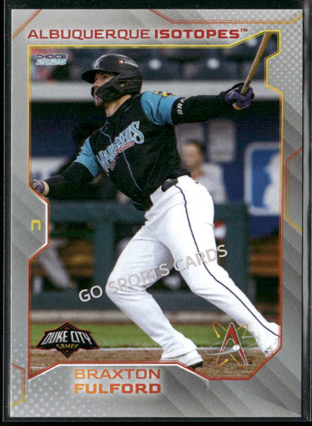 2025 Albuquerque Isotopes Braxton Fulford