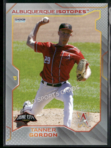 2025 Albuquerque Isotopes Tanner Gordon