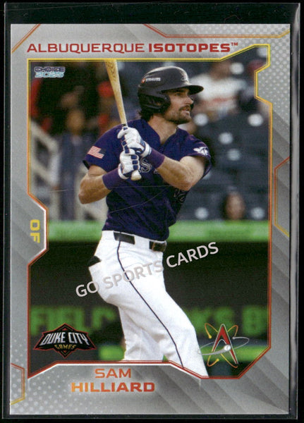 2025 Albuquerque Isotopes Sam Hilliard