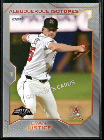 2025 Albuquerque Isotopes Evan Justice