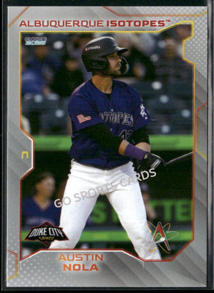 2025 Albuquerque Isotopes Austin Nola