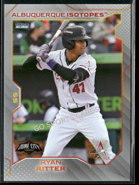 2025 Albuquerque Isotopes Ryan Ritter