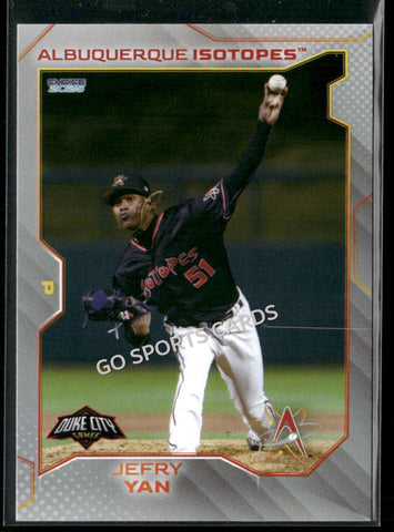 2025 Albuquerque Isotopes Jefry Yan