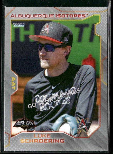 2025 Albuquerque Isotopes Luke Schroering