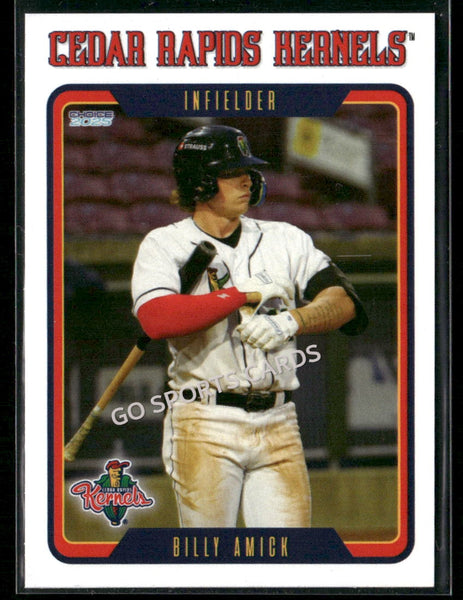 2025 Cedar Rapids Kernels Billy Amick