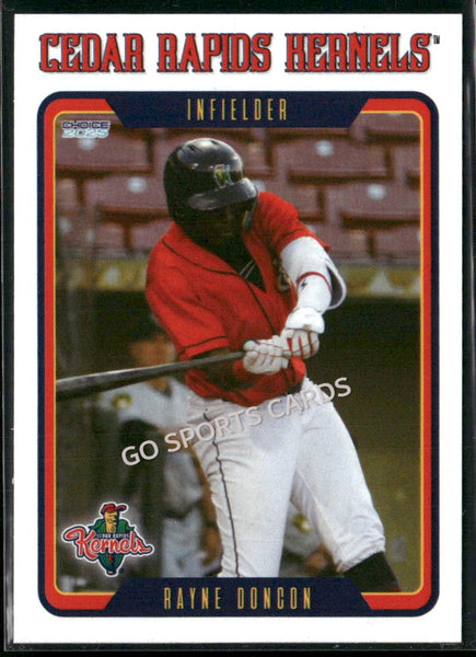 2025 Cedar Rapids Kernels Rayne Doncon