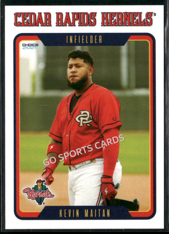 2025 Cedar Rapids Kernels Kevin Maitan