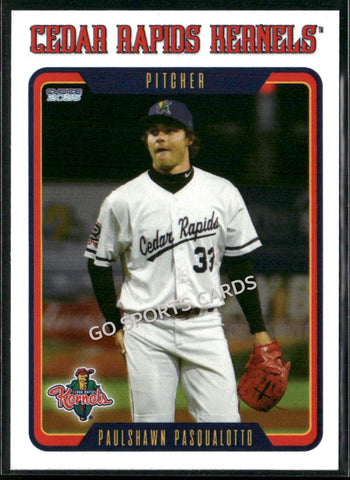 2025 Cedar Rapids Kernels Paulshawn Pasqualotto
