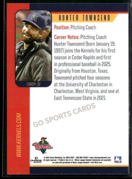 2025 Cedar Rapids Kernels Hunter Townsend