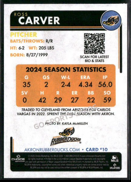 2025 Akron RubberDucks Ross Carver