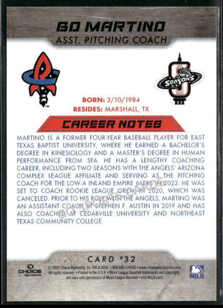 2025 Rocket City Trash Pandas Bo Martino