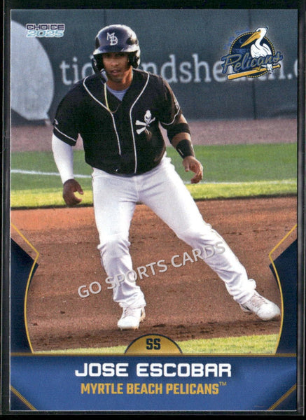 2025 Myrtle Beach Pelicans Jose Escobar