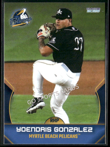 2025 Myrtle Beach Pelicans Yoendris Gonzalez