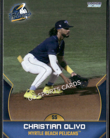 2025 Myrtle Beach Pelicans Christian Olivo