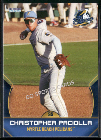 2025 Myrtle Beach Pelicans Christopher Paciolla