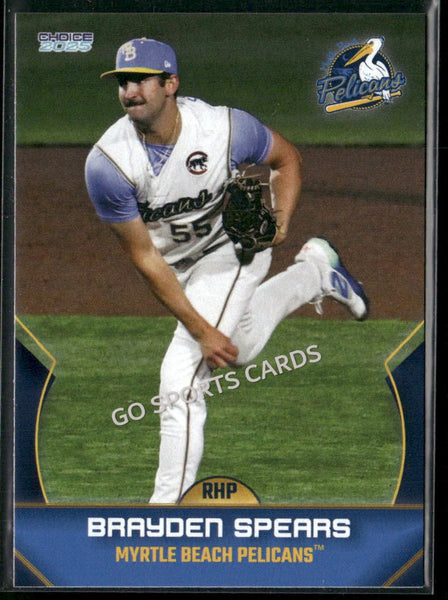 2025 Myrtle Beach Pelicans Brayden Spears