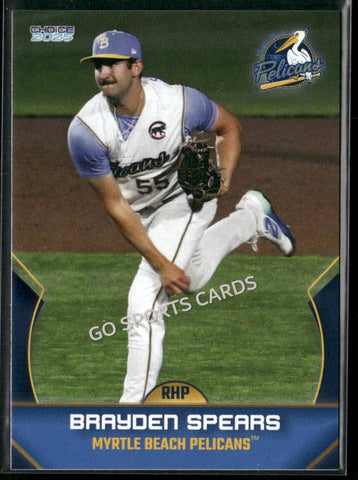 2025 Myrtle Beach Pelicans Brayden Spears