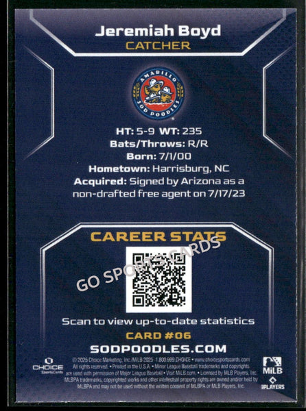 2025 Amarillo Sod Poodles Jeremiah Boyd