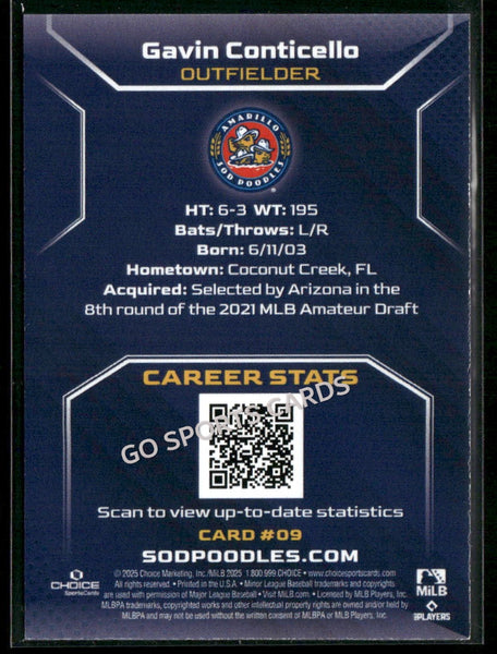 2025 Amarillo Sod Poodles Gavin Conticello