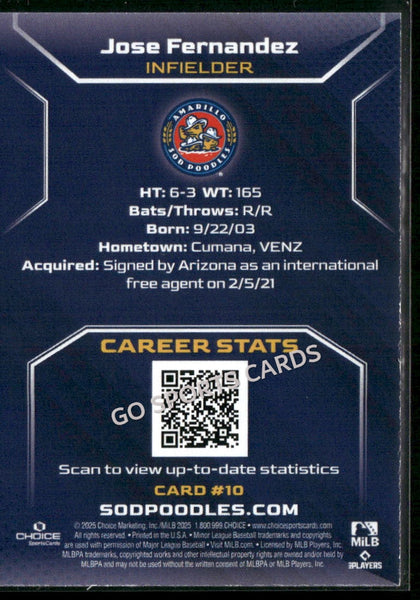 2025 Amarillo Sod Poodles Jose Fernandez