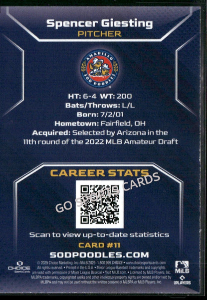 2025 Amarillo Sod Poodles Spencer Giesting