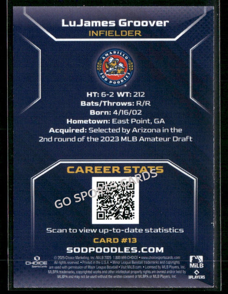 2025 Amarillo Sod Poodles LuJames Groover