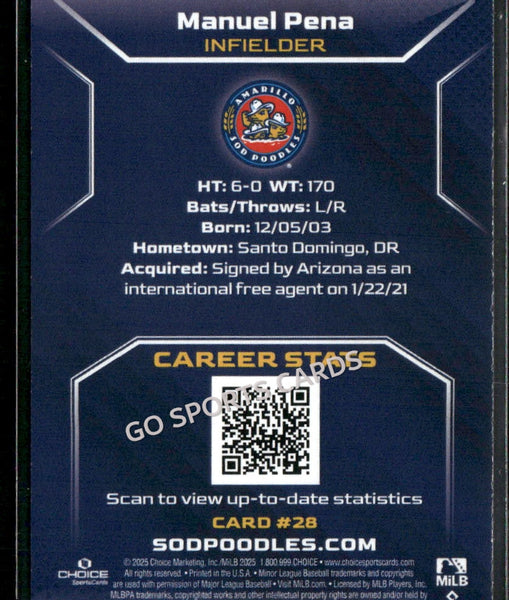 2025 Amarillo Sod Poodles Manuel Pena