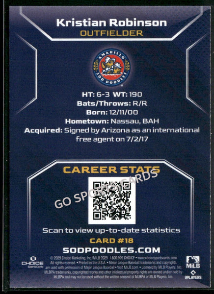 2025 Amarillo Sod Poodles Kristian Robinson