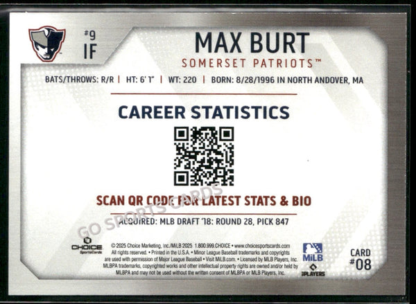 2025 Somerset Patriots Max Burt
