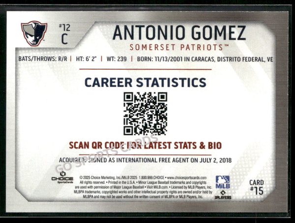 2025 Somerset Patriots Antonio Gomez