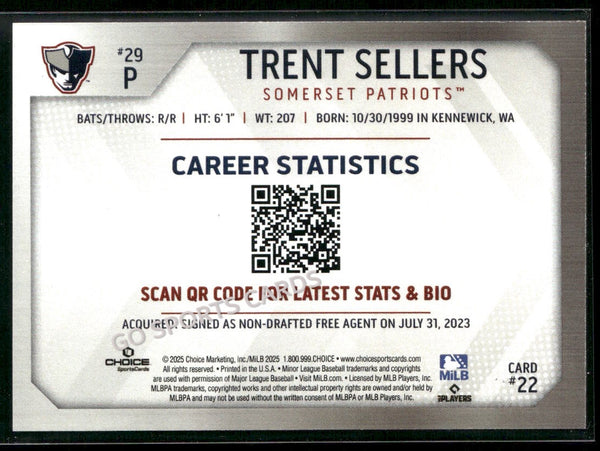 2025 Somerset Patriots Trent Sellers