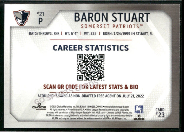 2025 Somerset Patriots Baron Stuart