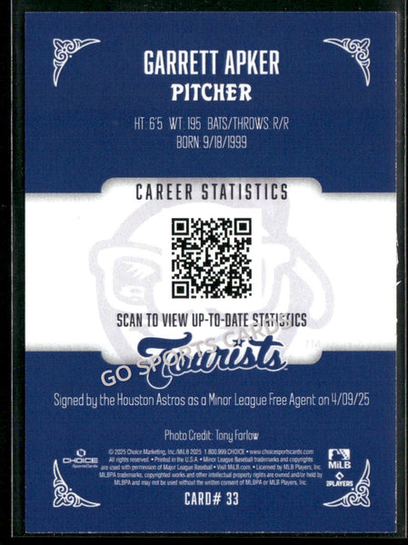 2025 Asheville Tourists Garrett Apker