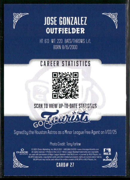 2025 Asheville Tourists Jose Gonzalez