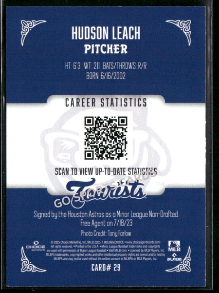 2025 Asheville Tourists Hudson Leach