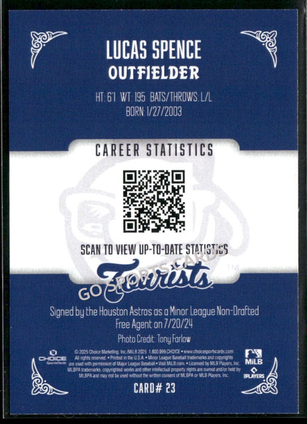 2025 Asheville Tourists Lucas Spence