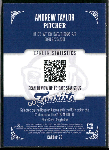 2025 Asheville Tourists Andrew Taylor