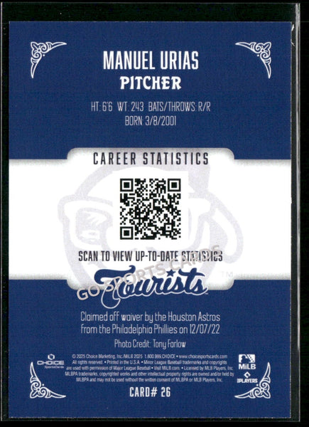 2025 Asheville Tourists Manuel Urias