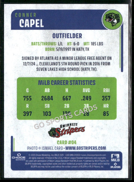 2025 Gwinnett Stripers Conner Capel