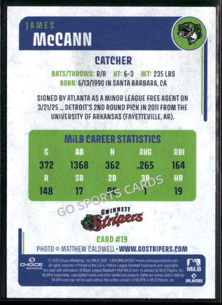 2025 Gwinnett Stripers James McCann