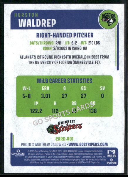 2025 Gwinnett Stripers Hurston Waldrep