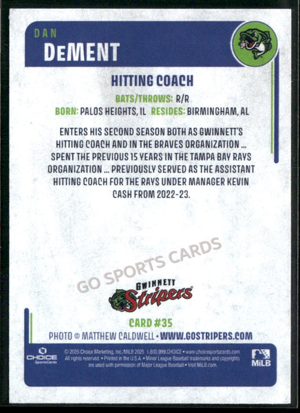 2025 Gwinnett Stripers Dan DeMent