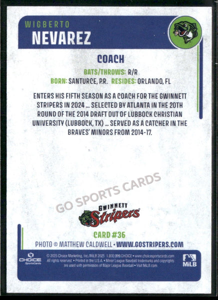 2025 Gwinnett Stripers Wigberto Nevarez