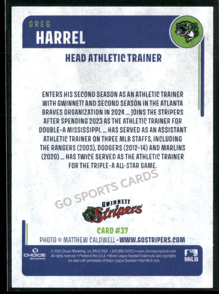2025 Gwinnett Stripers Greg Harrel