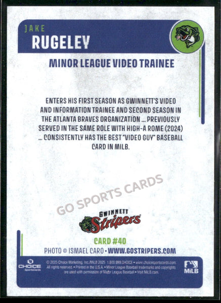 2025 Gwinnett Stripers Jake Rugeley