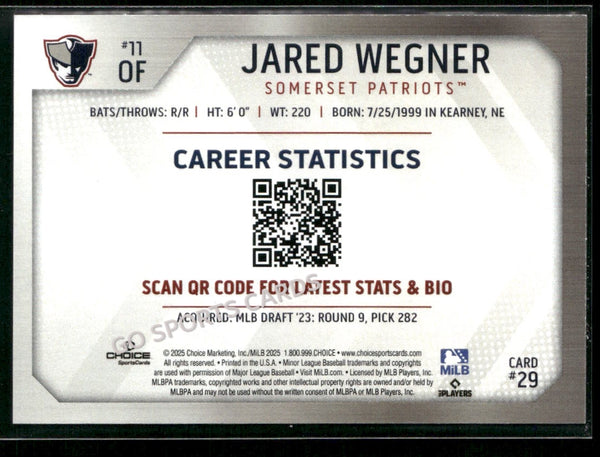 2025 Somerset Patriots Jared Wegner